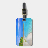 Tropical Beach Luggage Tag Gepäckanhänger (Vorderseite vertikal)