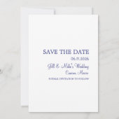 Tropical Beach Mexico Wedding rettet das Datum Save The Date (Rückseite)