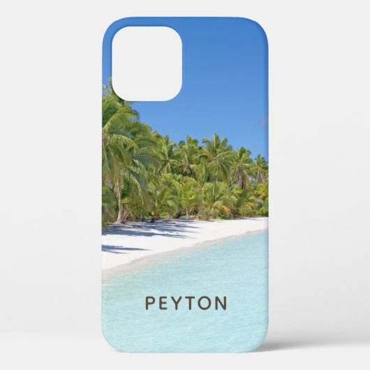 Tropical Beach mit Palms Case-Mate iPhone Fall Hülle (Rückseite)