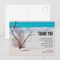 Tropical Beach mit White Seashells Vielen Dank