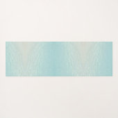 Tropical Beach Monogramed Elegant Palm Tree Yogamatte (Rückseite (Horizontal))