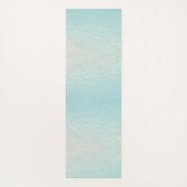 Tropical Beach Monogramed Elegant Palm Tree Yogamatte (Rückseite)