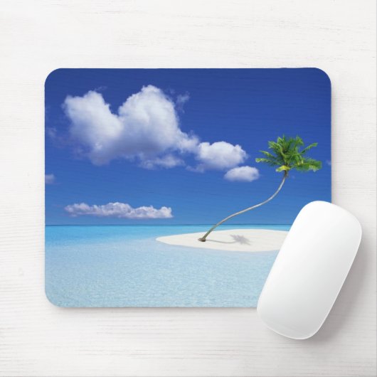 Tropical Beach Mouse Pad Mousepad (Mit Mouse)