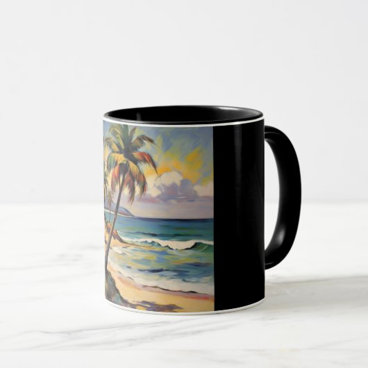 Tropical Beach Mug Tasse (VorderseiteRechts)