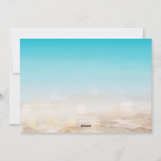 Tropical Beach Multi Foto Weihnachten (Rückseite)