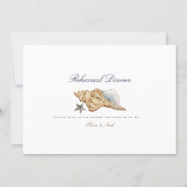 Tropical Beach Muschel Probe Dinner Card Dankeskarte