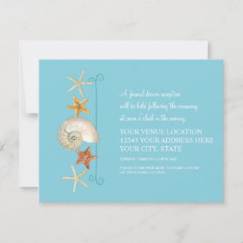 Tropical Beach Muscheln Starfish Nautilus Summer Einladung