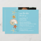 Tropical Beach Muscheln Starfish Nautilus Summer Einladung (Vorne/Hinten)