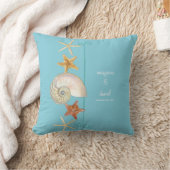Tropical Beach Muscheln Starfish Nautilus Summer Kissen (Decke)