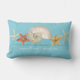 Tropical Beach Muscheln Starfish Nautilus Summer Lendenkissen