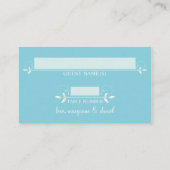 Tropical Beach Muscheln Starfish Nautilus Summer Platzkarte (Rückseite)