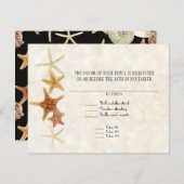 Tropical Beach Muscheln Starfish Nautilus Summer RSVP Karte (Vorne/Hinten)