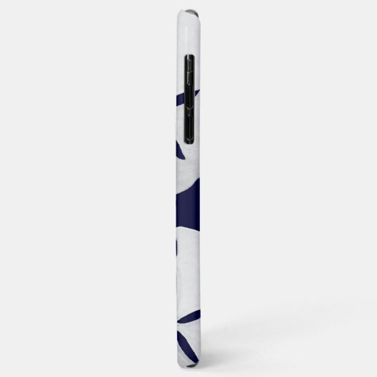 Tropical Beach Navy Blue White Sand Dollar Case-Mate iPhone Hülle (Hinten/Links)