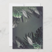 Tropical Beach Night Engagement Party Einladung (Rückseite)