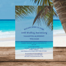 Tropical Beach Ocean 50. Hochzeitstag