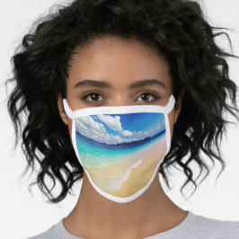 Tropical Beach Ocean CP Mund-Nasen-Maske