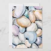 Tropical Beach Ocean Muschel Verlobung Einladung (Rückseite)