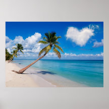 Tropical Beach Ocean Palm Tree Herz Cloud