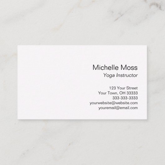 Tropical Beach Ocean Paradise Sunset Business Card Visitenkarte (Rückseite)