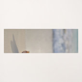 Tropical Beach Ocean Sand Seashell Yogamatte (Rückseite (Horizontal))