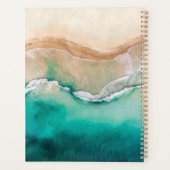 Tropical Beach Ocean Wasserfarbe Beach House Planer (Rückseite)