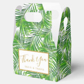Tropical Beach Palm Blätter Grünflächen Geschenkschachtel (Geöffnet)