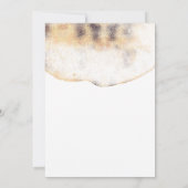 Tropical Beach Palm Blätter und Gold Geburtstag Einladung (Rückseite)