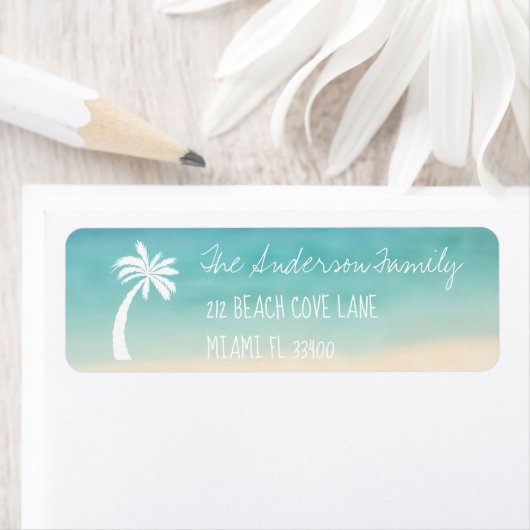 Tropical Beach Palm Handwriting Typografie (Insitu)