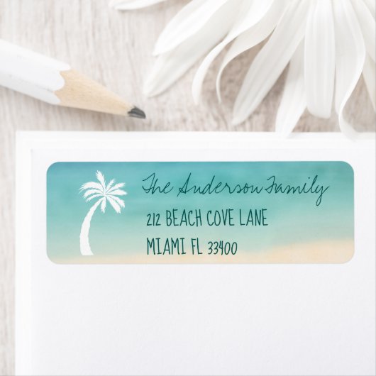 Tropical Beach Palm Handwriting Typografie (Insitu)