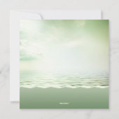 Tropical Beach Palm Tree Coastal Wedding Einladung (Rückseite)