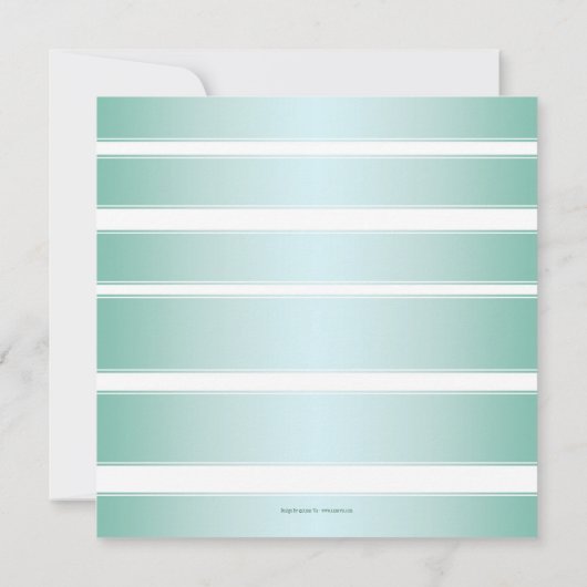 Tropical Beach Palm Tree Hochzeit in Urlaubsort Einladung (Rückseite)