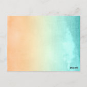 Tropical Beach Palm Tree Hochzeit Tischnummer (Rückseite)