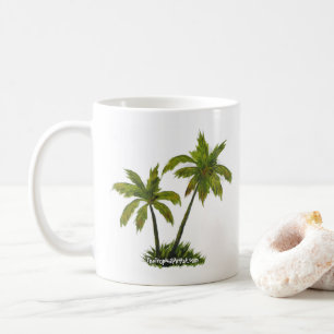 Tropical Beach Palm Tree Kaffee Tasse