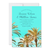 Tropical Beach Palm Tree Ocean Hochzeit in Urlaubs