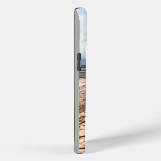 Tropical Beach Palm Tree Ocean Monogram Case-Mate iPhone Hülle (Rückseite / Rechts)