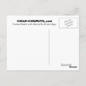 Tropical Beach Palm Tree Postcard Postkarte (Rückseite)