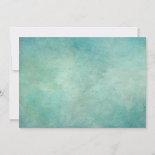 Tropical Beach Palm Tree Save the Date Hochzeit (Rückseite)