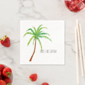 Tropical Beach Palm Tree Serviette (Beispiel)