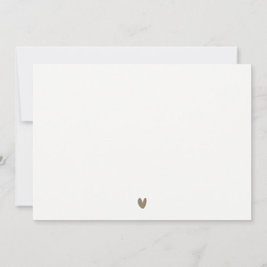 Tropical Beach Palm Tree Sketch Pale Gold Hochzeit Mitteilungskarte (Rückseite)