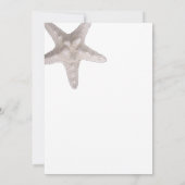 Tropical Beach Palm Tree Starfish Modern Save The Date (Rückseite)