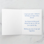 Tropical Beach Palm Tree Szene Karte (Innenseite)