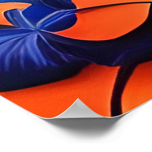 Tropical Beach Palm Tree Szene Poster (Ecke)