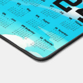 Tropical Beach Palm Tree Szene Schreibtischunterlage (Ecke)