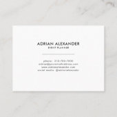 Tropical Beach Palm Tree Wasserfarbeninsel Visitenkarte (Rückseite)