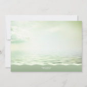 Tropical Beach Palm Trees Bridal Dusche Einladung (Rückseite)