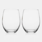 Tropical Beach Palm Trees Einfacher Sommer Weinglas Ohne Stiel (Links)