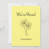 Tropical Beach Palm Trees gelb bewegen Ankündigung (Vorderseite)