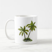 Tropical Beach Palm Trees Kaffee Tasse (Links)