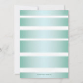 Tropical Beach Palm Trees Post Wedding Party Einladung (Rückseite)