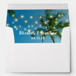 Tropical Beach Palm Trees Romantische String Light